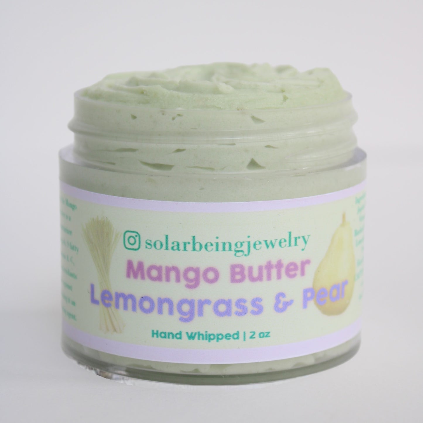 Lemongrass & Pear Scented Mango Butter